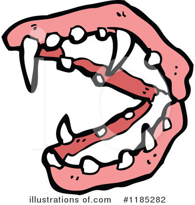 Royalty-Free (RF) Vampire Teeth Clipart Illustration by lineartestpilot - Stock Sample #1185282