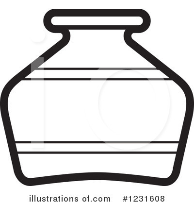 Royalty-Free (RF) Vase Clipart Illustration by Lal Perera - Stock Sample #1231608