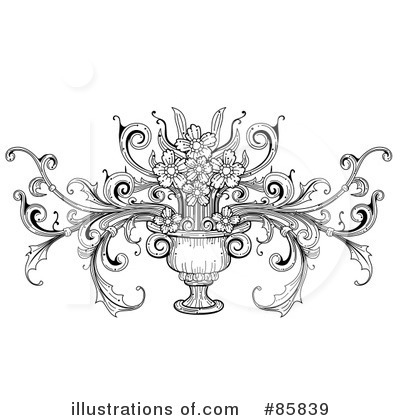 Royalty-Free (RF) Vase Clipart Illustration by BNP Design Studio - Stock Sample #85839