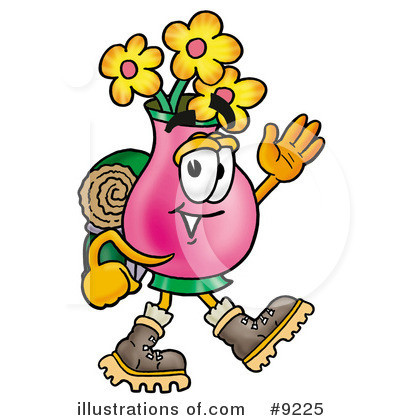 Royalty-Free (RF) Vase Of Flowers Clipart Illustration by Mascot Junction - Stock Sample #9225