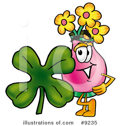 Royalty-Free (RF) Vase Of Flowers Clipart Illustration by Mascot Junction - Stock Sample #9235