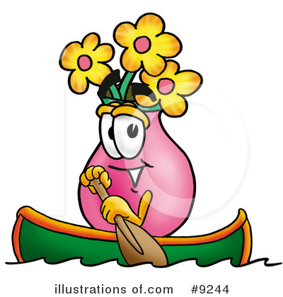 Royalty-Free (RF) Vase Of Flowers Clipart Illustration by Mascot Junction - Stock Sample #9244