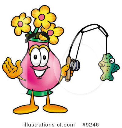 Royalty-Free (RF) Vase Of Flowers Clipart Illustration by Mascot Junction - Stock Sample #9246