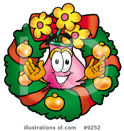 Royalty-Free (RF) Vase Of Flowers Clipart Illustration by Mascot Junction - Stock Sample #9252
