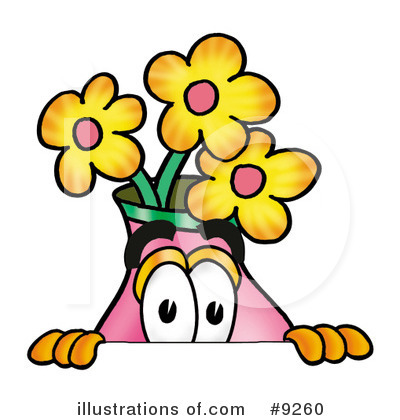 Royalty-Free (RF) Vase Of Flowers Clipart Illustration by Mascot Junction - Stock Sample #9260