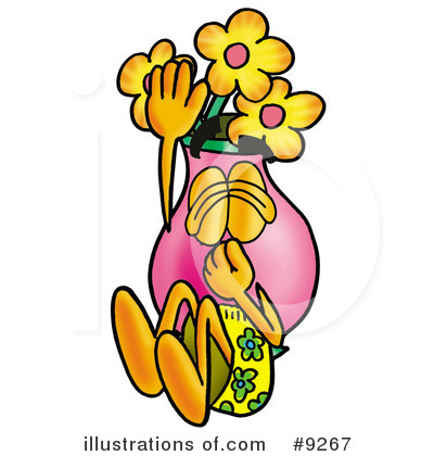 Vase Of Flowers Clipart #9267 by Toons4Biz