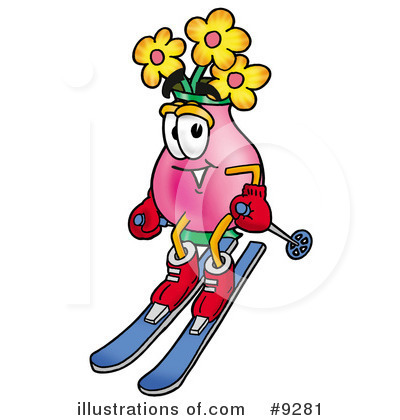 Royalty-Free (RF) Vase Of Flowers Clipart Illustration by Mascot Junction - Stock Sample #9281