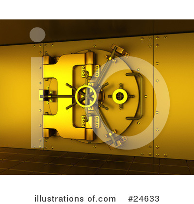 Royalty-Free (RF) Vault Clipart Illustration by KJ Pargeter - Stock Sample #24633