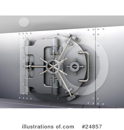 Royalty-Free (RF) Vault Clipart Illustration by KJ Pargeter - Stock Sample #24857
