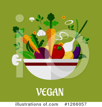 Royalty-Free (RF) Vegan Clipart Illustration by Vector Tradition SM - Stock Sample #1266057