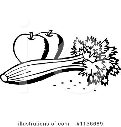 Royalty-Free (RF) Vegetable Clipart Illustration by BestVector - Stock Sample #1156689
