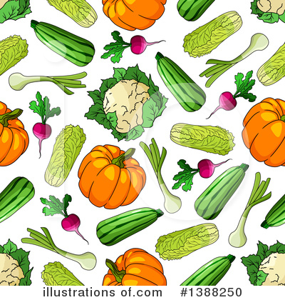Zucchini Clipart #1388250 by Vector Tradition SM