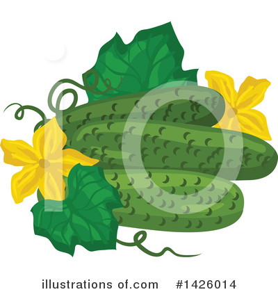 Cucumber Clipart #1426014 by Vector Tradition SM