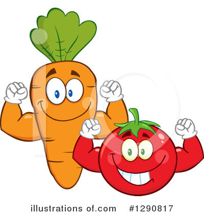 Royalty-Free (RF) Vegetables Clipart Illustration by Hit Toon - Stock Sample #1290817