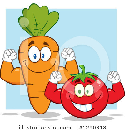 Royalty-Free (RF) Vegetables Clipart Illustration by Hit Toon - Stock Sample #1290818