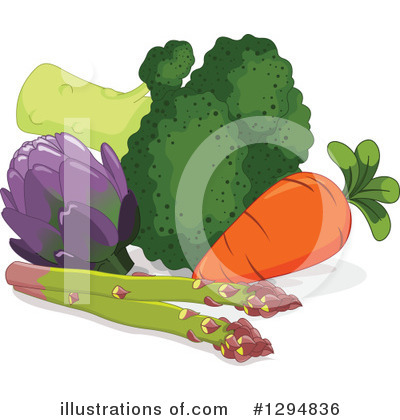Royalty-Free (RF) Vegetables Clipart Illustration by Pushkin - Stock Sample #1294836