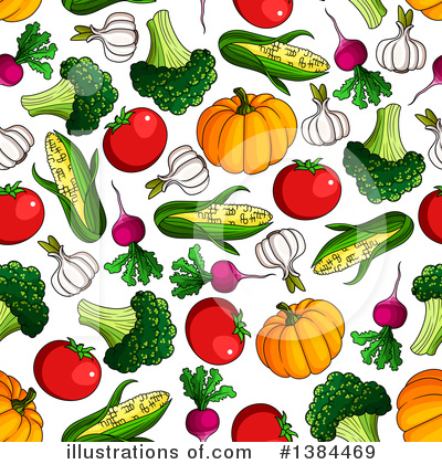 Royalty-Free (RF) Vegetables Clipart Illustration by Vector Tradition SM - Stock Sample #1384469