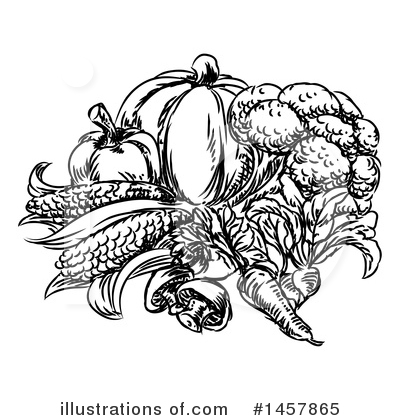 Royalty-Free (RF) Vegetables Clipart Illustration by AtStockIllustration - Stock Sample #1457865