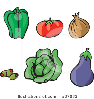 Green Olive Clipart #37083 by Dennis Holmes Designs