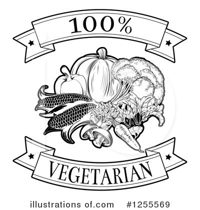 Royalty-Free (RF) Vegetarian Clipart Illustration by AtStockIllustration - Stock Sample #1255569