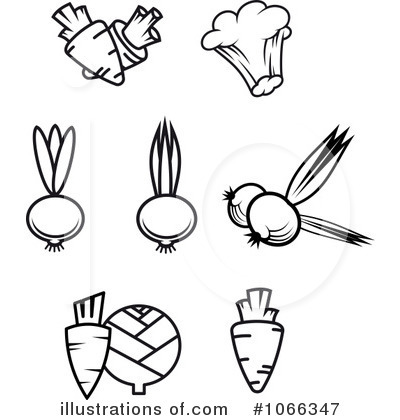 Royalty-Free (RF) Veggies Clipart Illustration by Vector Tradition SM - Stock Sample #1066347