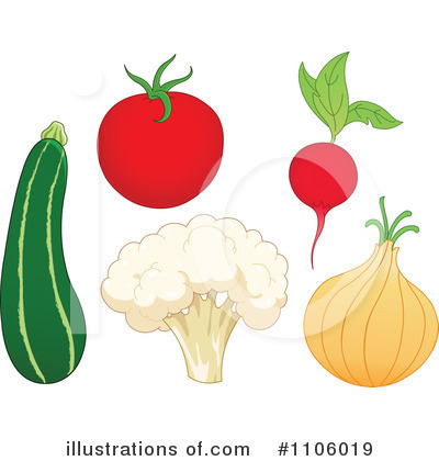 Royalty-Free (RF) Veggies Clipart Illustration by yayayoyo - Stock Sample #1106019