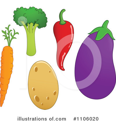 Royalty-Free (RF) Veggies Clipart Illustration by yayayoyo - Stock Sample #1106020