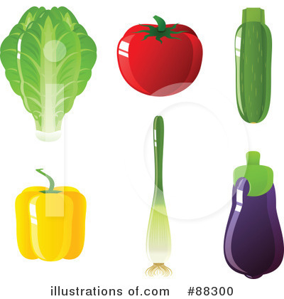 Royalty-Free (RF) Veggies Clipart Illustration by Tonis Pan - Stock Sample #88300
