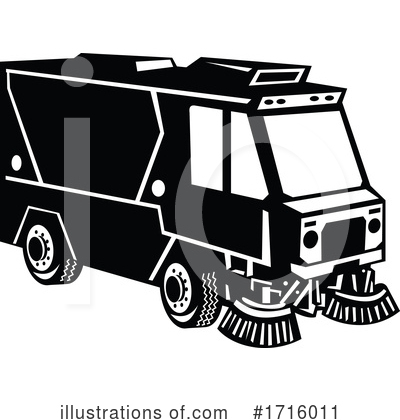 Street Cleaner Clipart #1716011 by patrimonio