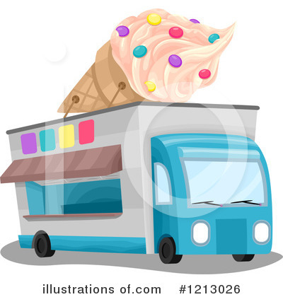 Ice Cream Truck Clipart #1213026 by BNP Design Studio