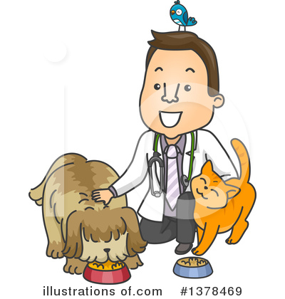 Royalty-Free (RF) Veterinarian Clipart Illustration by BNP Design Studio - Stock Sample #1378469