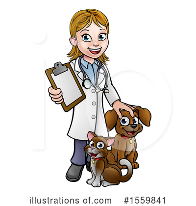 Royalty-Free (RF) Veterinarian Clipart Illustration by AtStockIllustration - Stock Sample #1559841