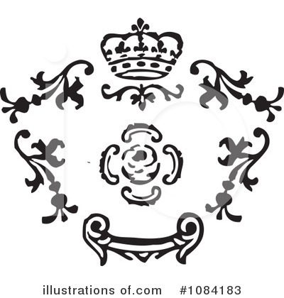 Victorian Design Elements Clipart #1084183 by BestVector