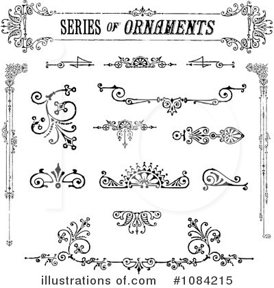 Victorian Design Elements Clipart #1084215 by BestVector