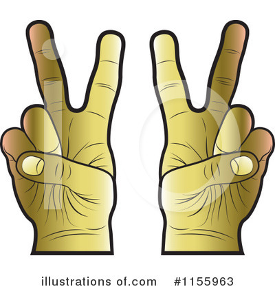 Victory Hand Clipart #1155963 by Lal Perera