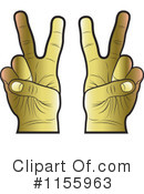 Victory Hand Clipart #1155963 by Lal Perera