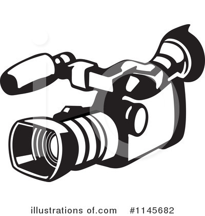 Royalty-Free (RF) Video Camera Clipart Illustration by patrimonio - Stock Sample #1145682