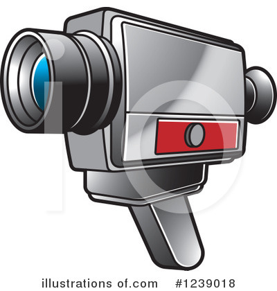 Royalty-Free (RF) Video Camera Clipart Illustration by Lal Perera - Stock Sample #1239018