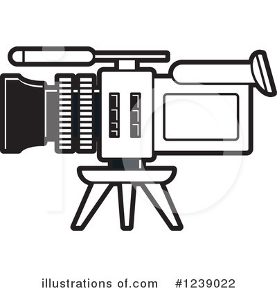 Royalty-Free (RF) Video Camera Clipart Illustration by Lal Perera - Stock Sample #1239022