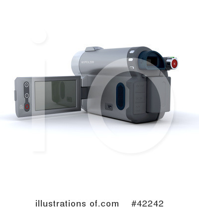 Royalty-Free (RF) Video Camera Clipart Illustration by KJ Pargeter - Stock Sample #42242