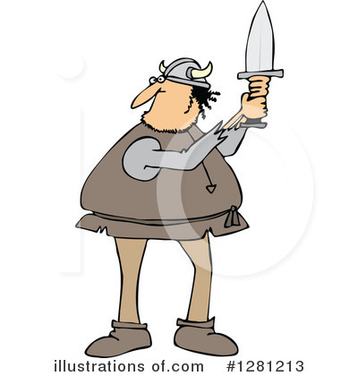 Royalty-Free (RF) Viking Clipart Illustration by djart - Stock Sample #1281213