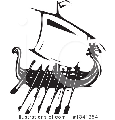 Viking Ship Clipart #1341354 by xunantunich
