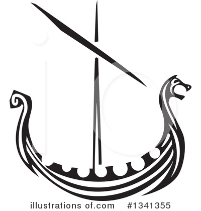 Viking Ship Clipart #1341355 by xunantunich
