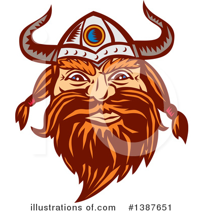 Royalty-Free (RF) Viking Clipart Illustration by patrimonio - Stock Sample #1387651