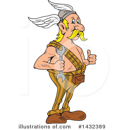 Royalty-Free (RF) Viking Clipart Illustration by patrimonio - Stock Sample #1432389