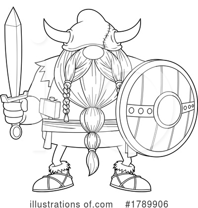 Royalty-Free (RF) Viking Clipart Illustration by Hit Toon - Stock Sample #1789906
