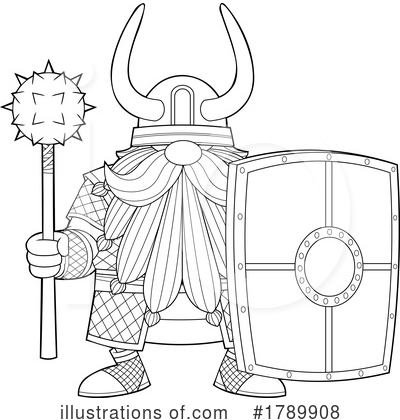 Royalty-Free (RF) Viking Clipart Illustration by Hit Toon - Stock Sample #1789908