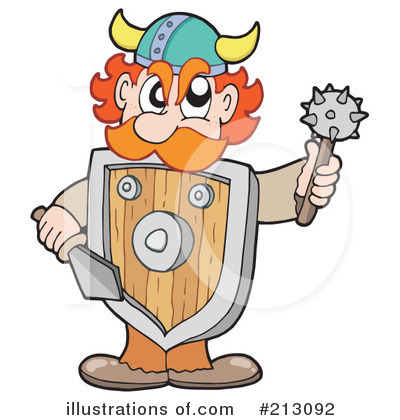 Royalty-Free (RF) Viking Clipart Illustration by visekart - Stock Sample #213092