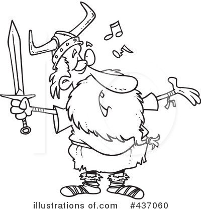 Royalty-Free (RF) Viking Clipart Illustration by toonaday - Stock Sample #437060