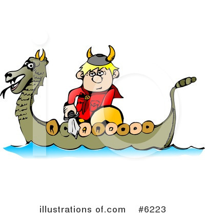 Royalty-Free (RF) Viking Clipart Illustration by djart - Stock Sample #6223